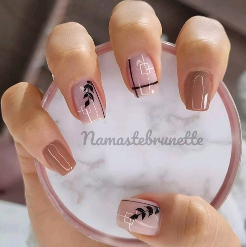 2/$16 Boho Leaf Press On Nails